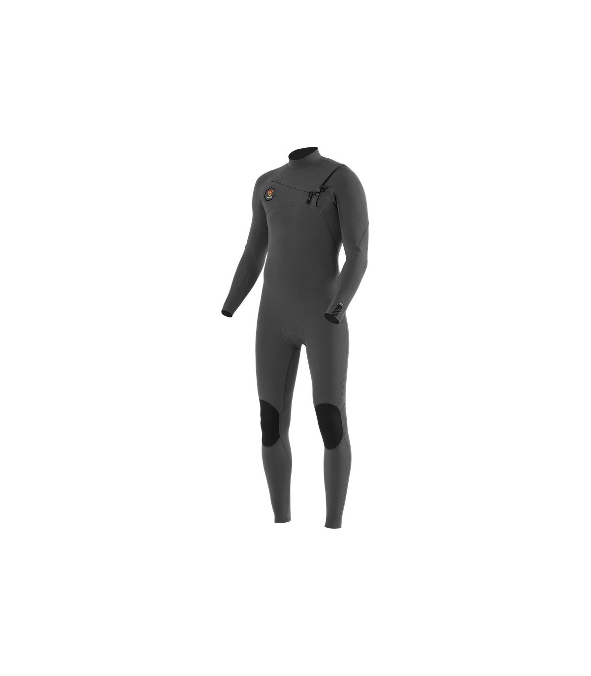Traje de surf - Vissla seven seas 4/3 ful chest zip grey