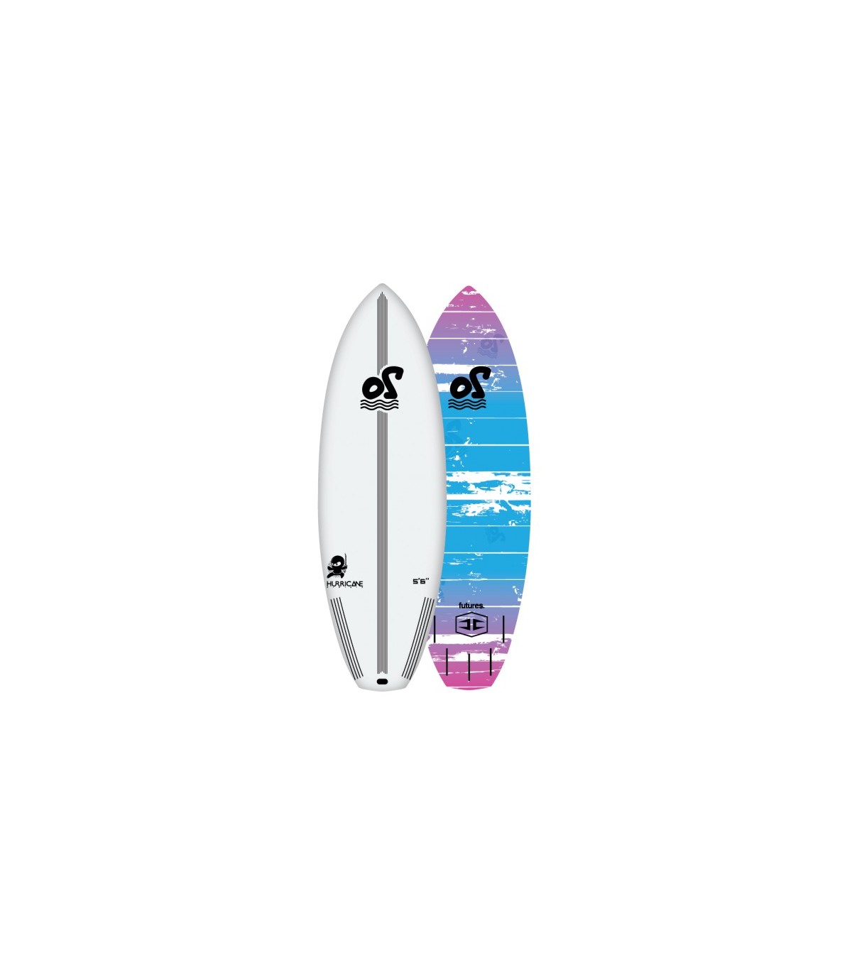 Tabla de surf - Ocean Storm  6'3'' Series Lil Ninja white