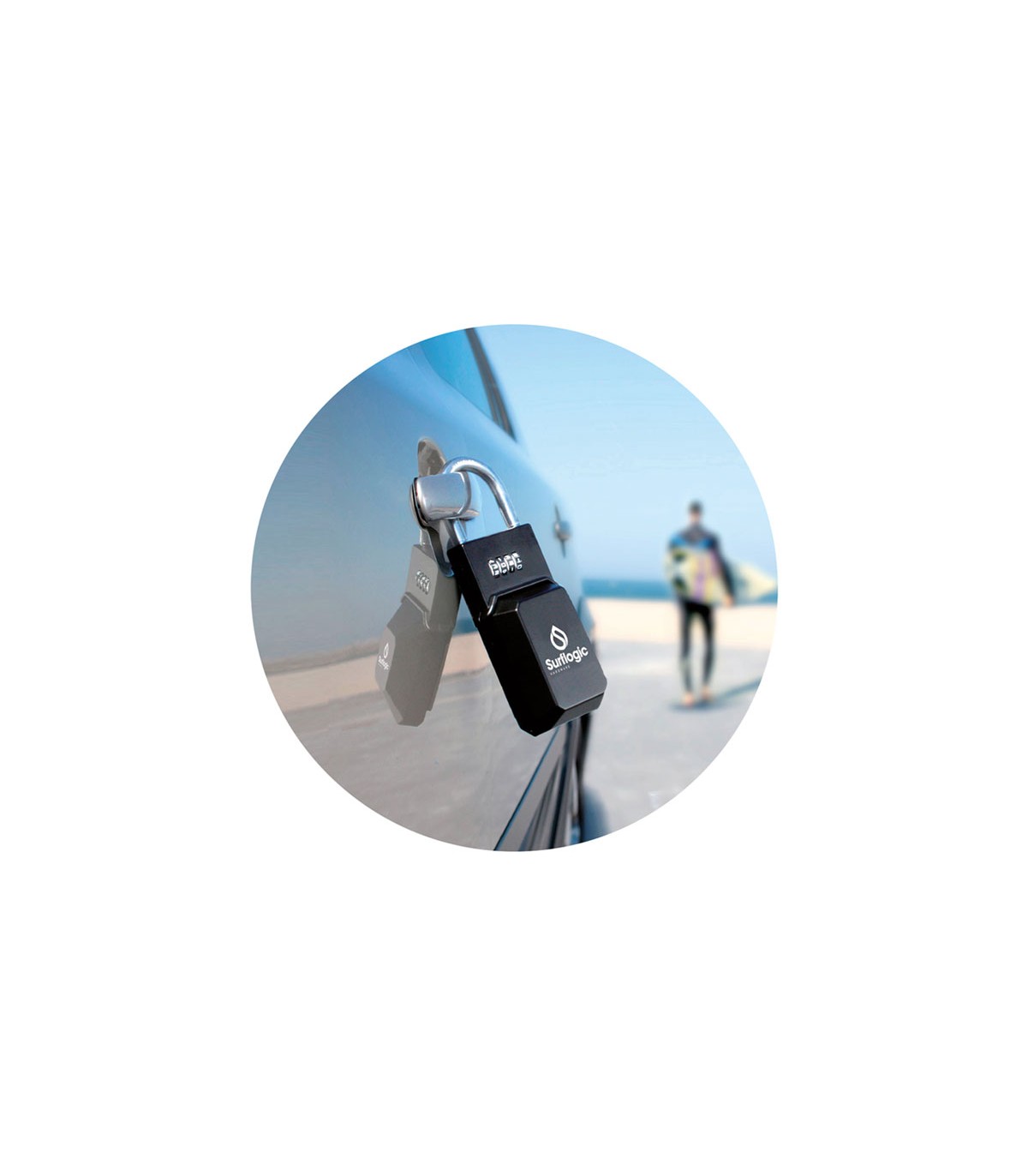 Candado para coche - surf logic standard black