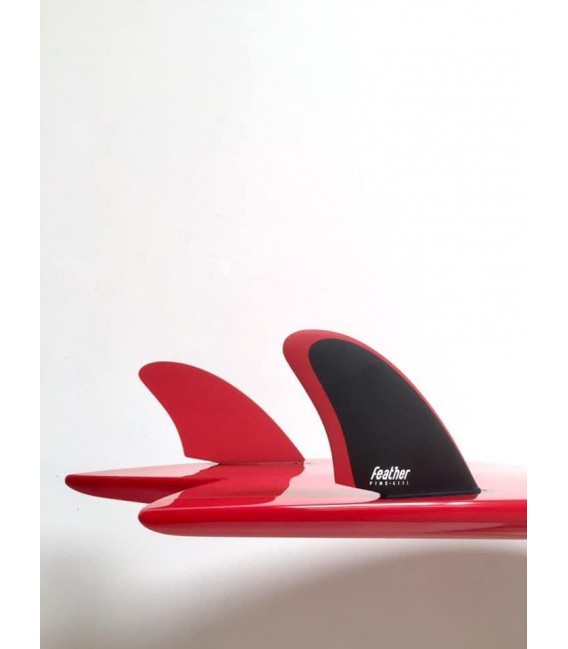 Quillas Feather fins twin fin future red