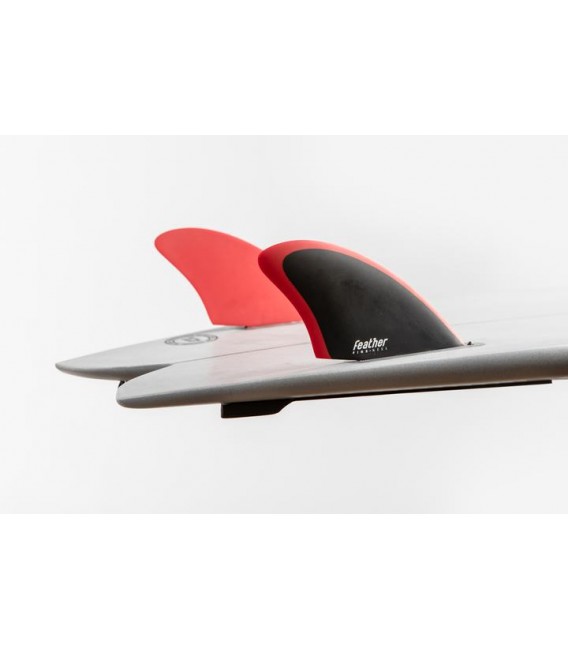 Quillas Feather fins twin fin future red
