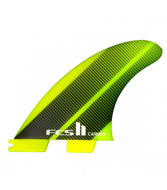 Quillas - FCS II Carver Neo Glass yellow Gr Tri Fins