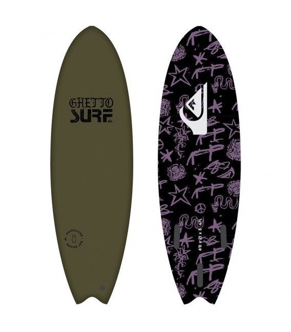 Tabla de surf Quiksilver Bat 6.0 khaki