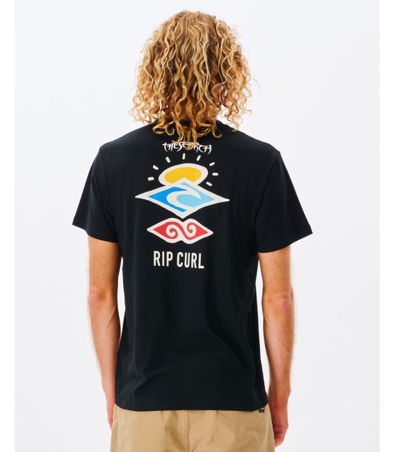Camiseta Rip Curl searth icon black