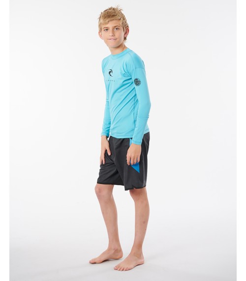 Licra para surf Rip Curl boy corp l/sl uv blue