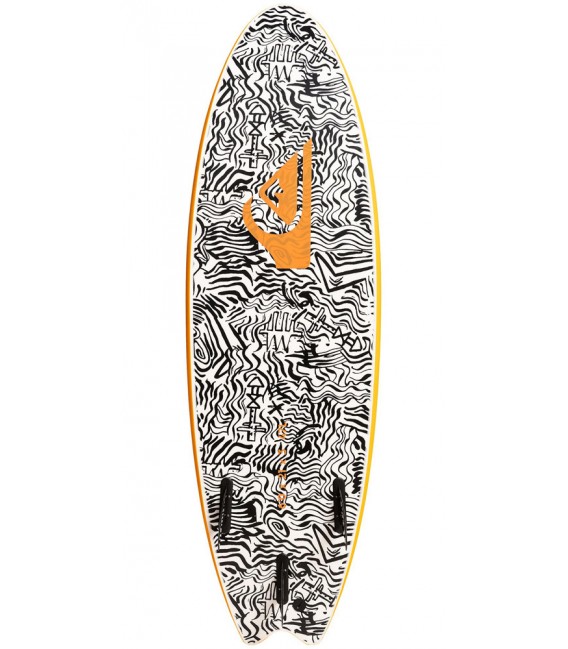 Tabla de surf Quiksilver Bat 6.6 NZE0 orange