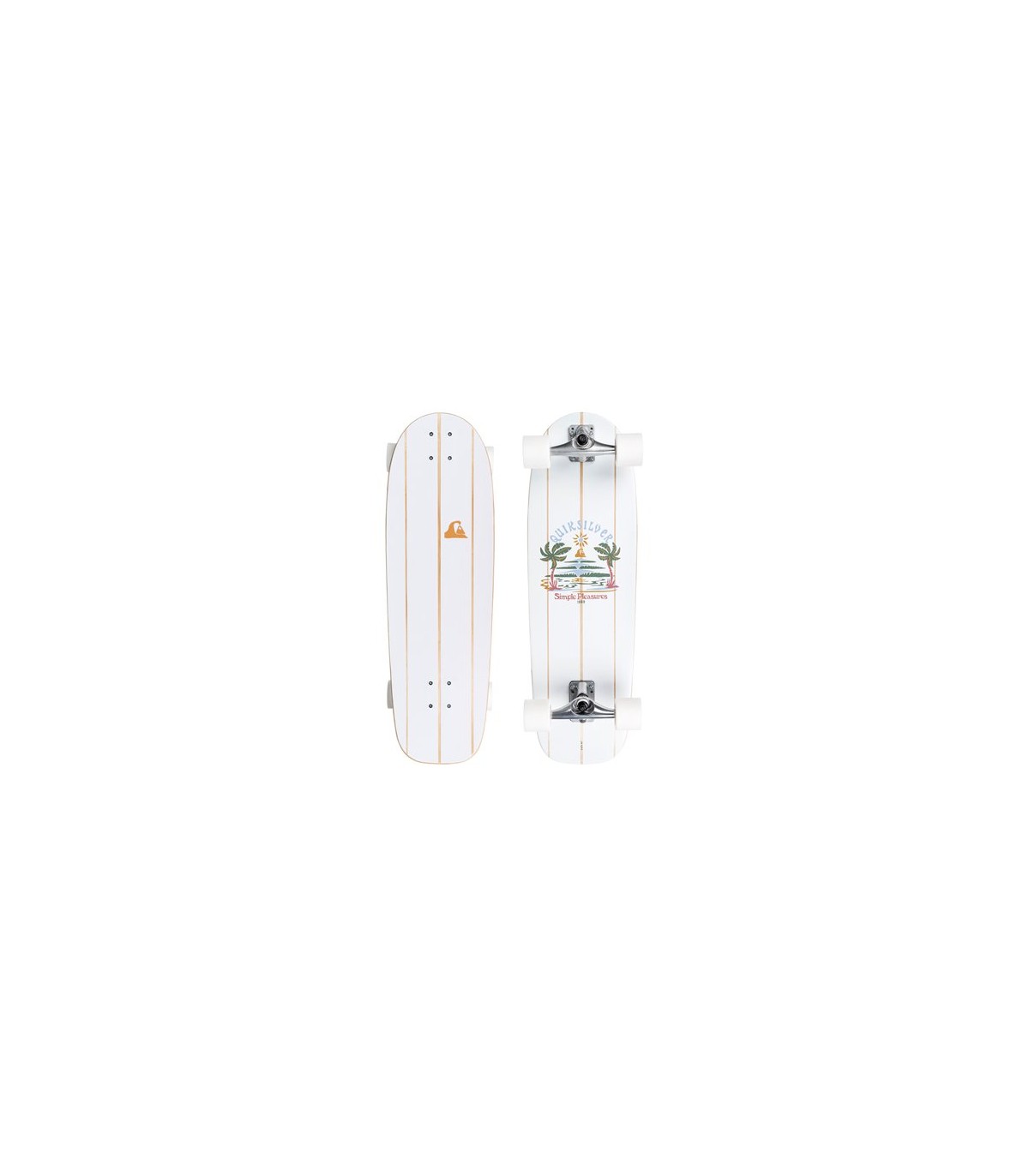 Surfskate - Quiksilver Hangout white