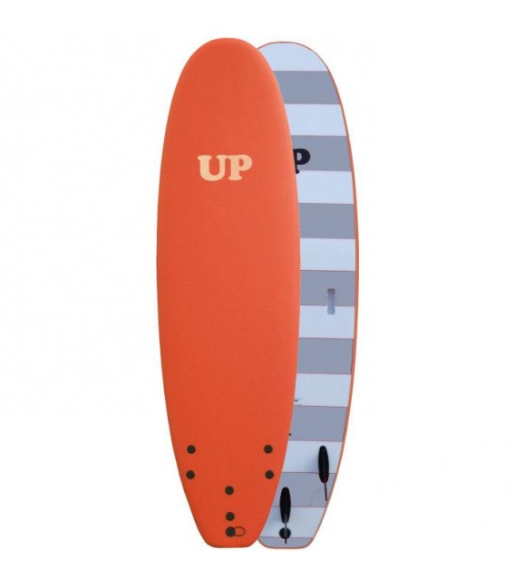 Tabla de surf Up Go 6.6 orange stripe grey