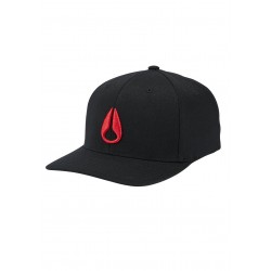 Gorra Nixon Down FF Athletic Fit Hat Black / Red S/M