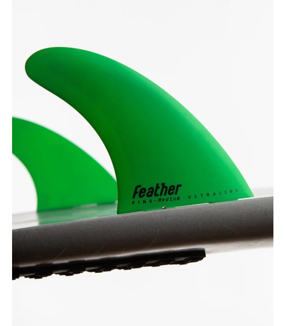 Quillas Feather fins ultraligh dual tab green