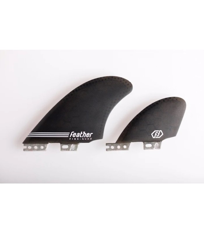 Quillas - Feather fins semi keel quad hc FCS II black