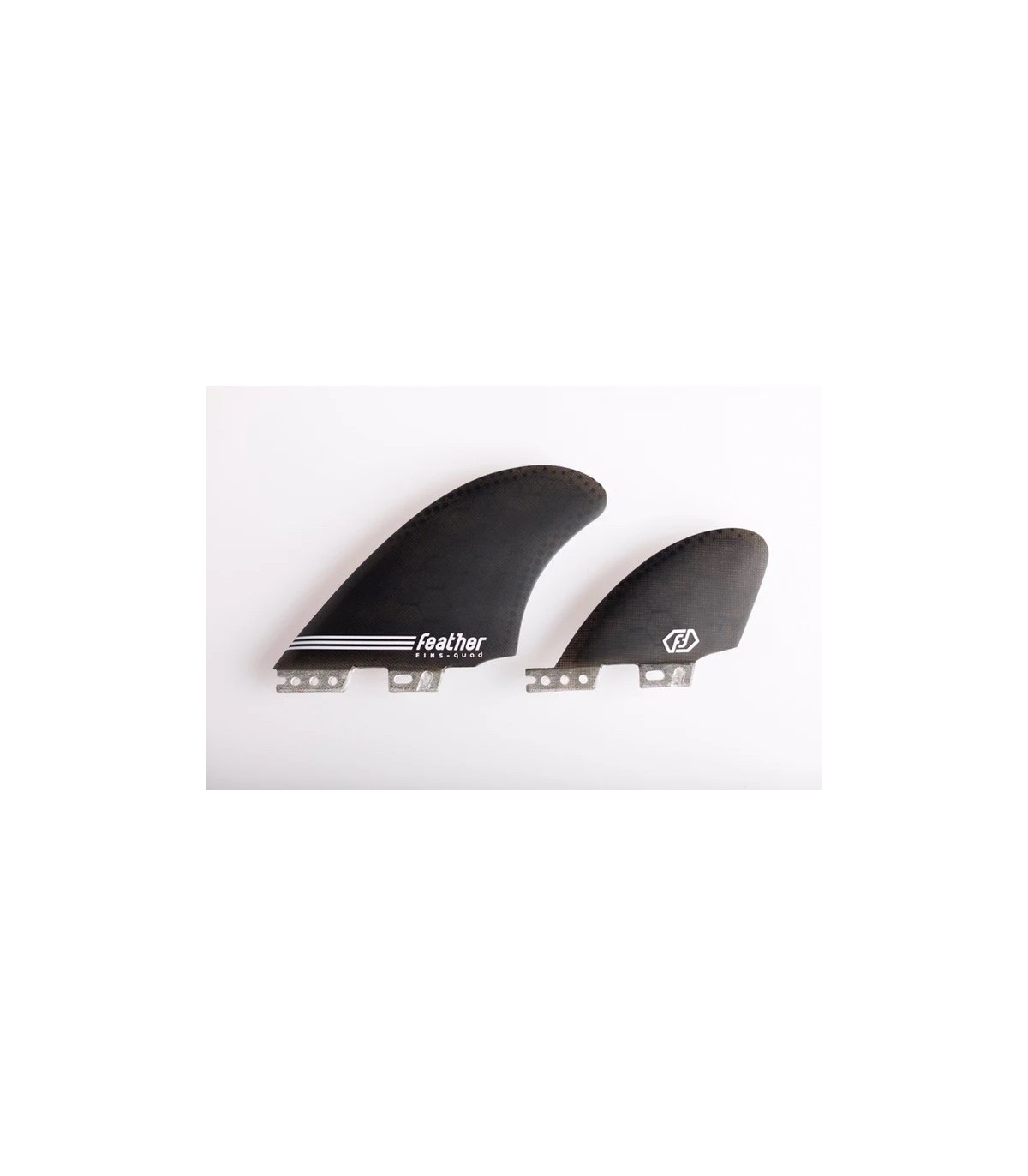 Quillas - Feather fins semi keel quad hc FCS II black