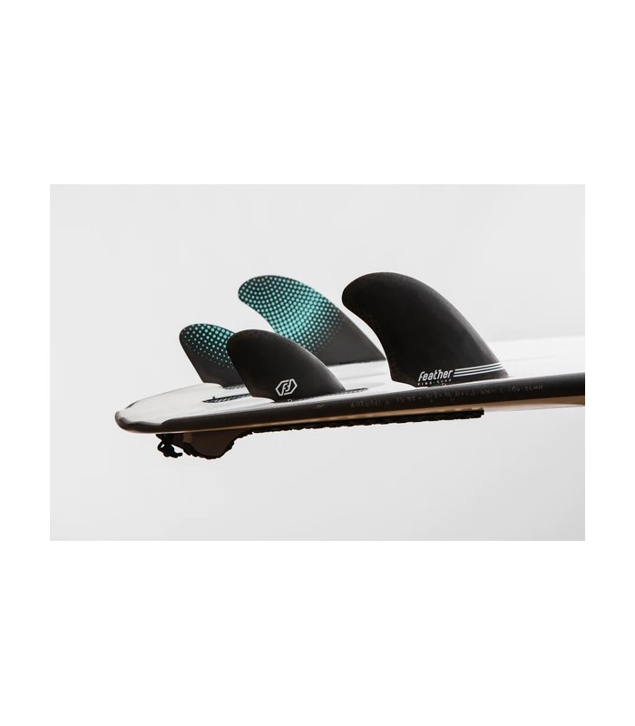 Quillas - Feather fins semi keel quad hc FCS II black