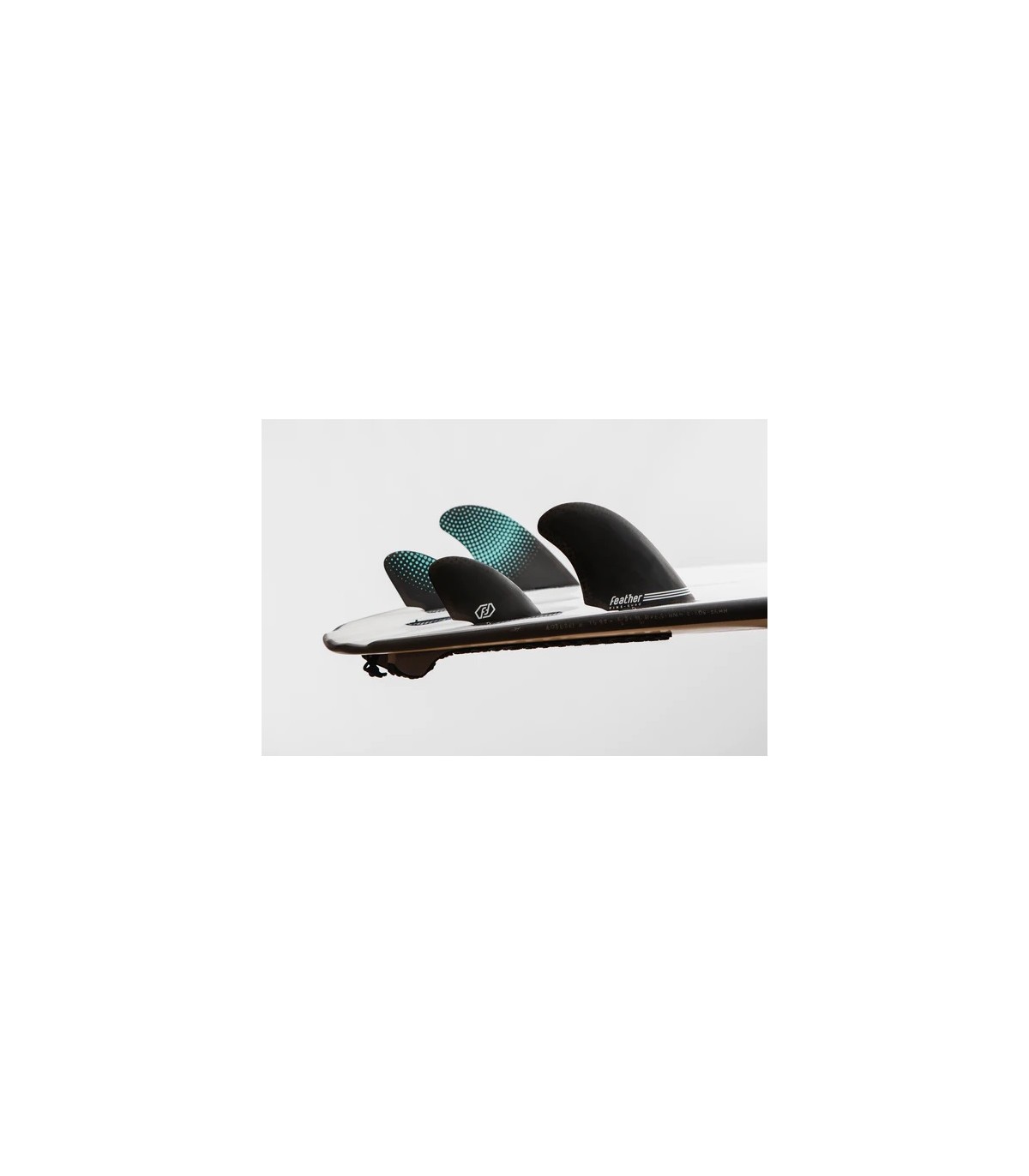 Quillas - Feather fins semi keel quad hc FCS II black