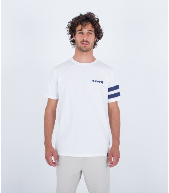 Camiseta Hurley M oceancare block party tee ss white