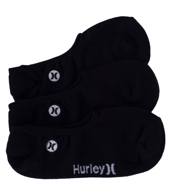 Calcetines Hurley H2O no show sock 3 pk blk