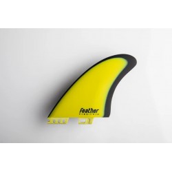Quillas Feather fins twin keel FCS II yellow