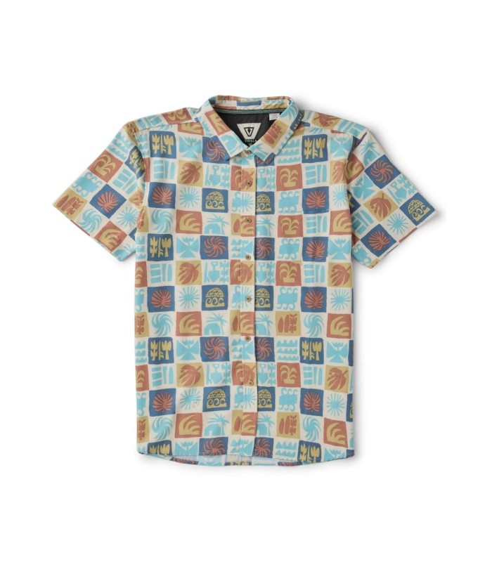Camisa - Vissla Ecology Center Hybrid Eco SS Shirt-SND