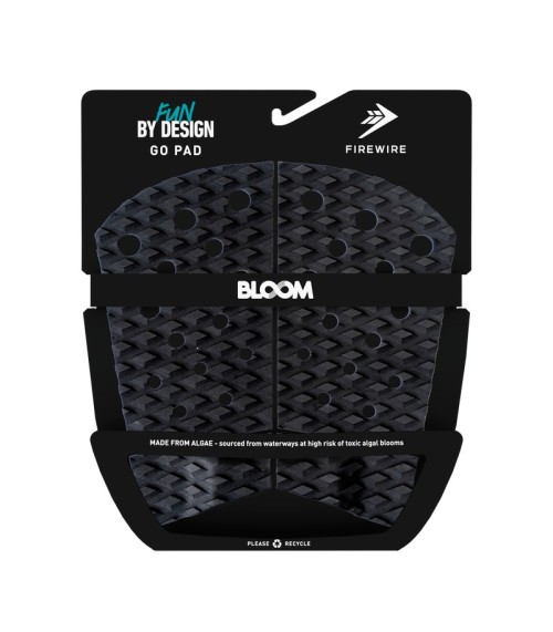 Antideslizante Firewire 4 Piece Go Pad Traction - Black/Charcoal