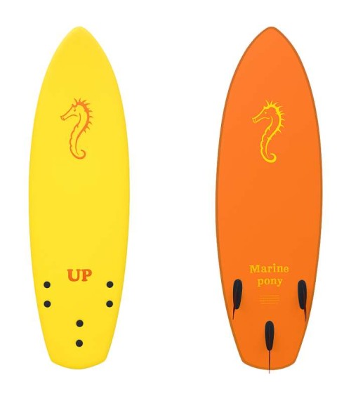 Tabla de surf softboard up marine pony 5.2 yellow/orange