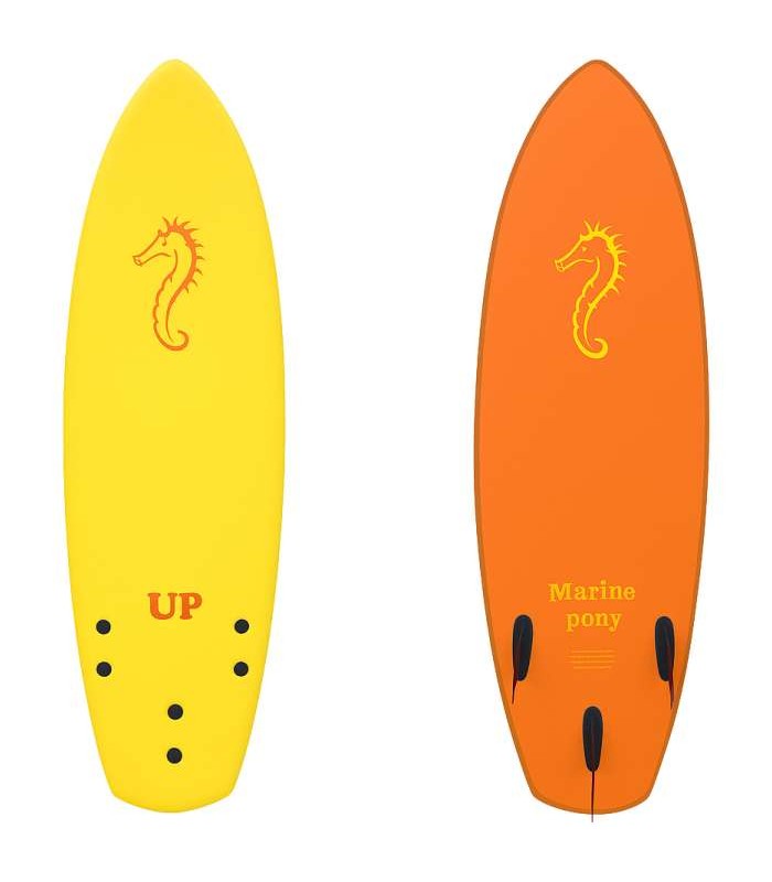 Tabla de surf softboard - up marine pony 5.2 yellow/orange