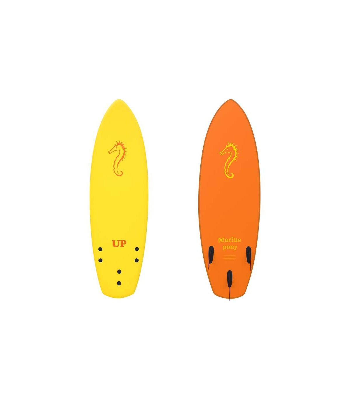 Tabla de surf softboard - up marine pony 5.2 yellow/orange
