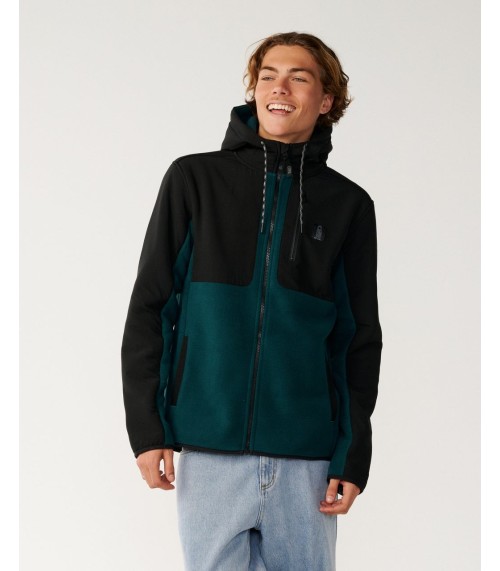 Sudadera Rip Curl searth series panelled cremallera green