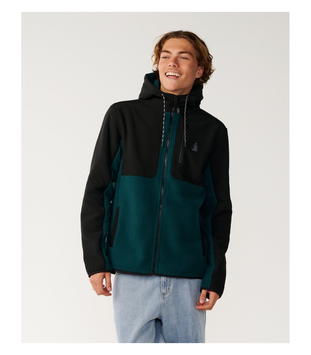 Sudadera - Rip Curl searth series panelled cremallera green