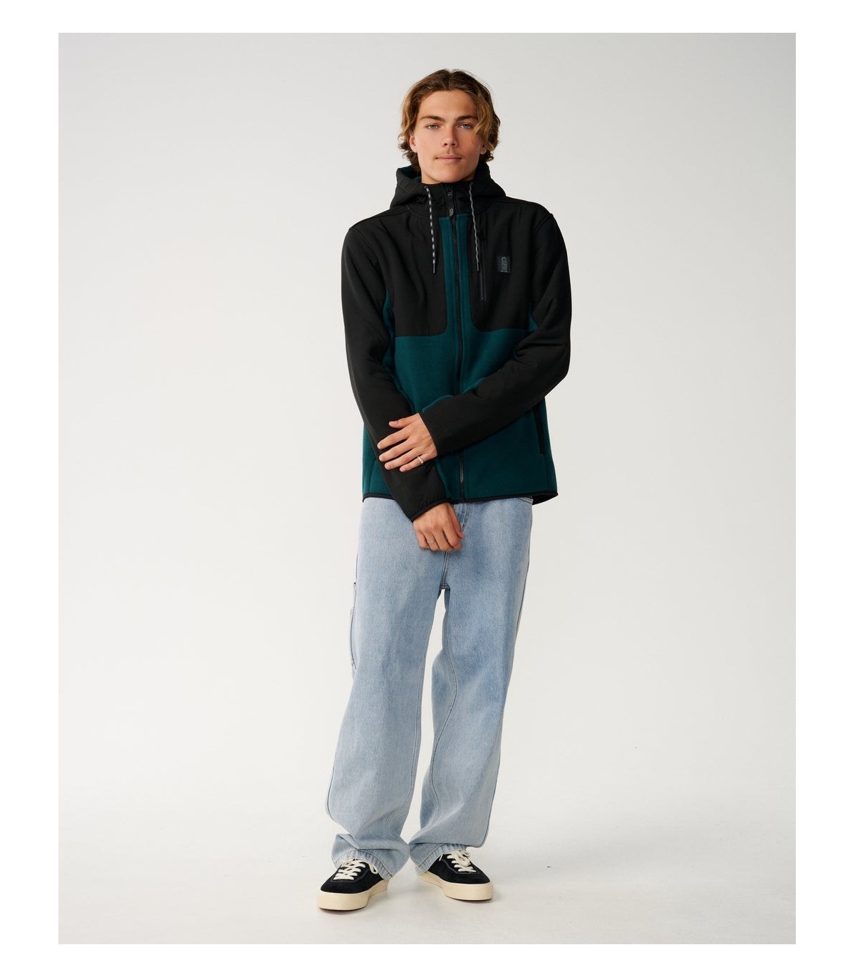 Sudadera - Rip Curl searth series panelled cremallera green