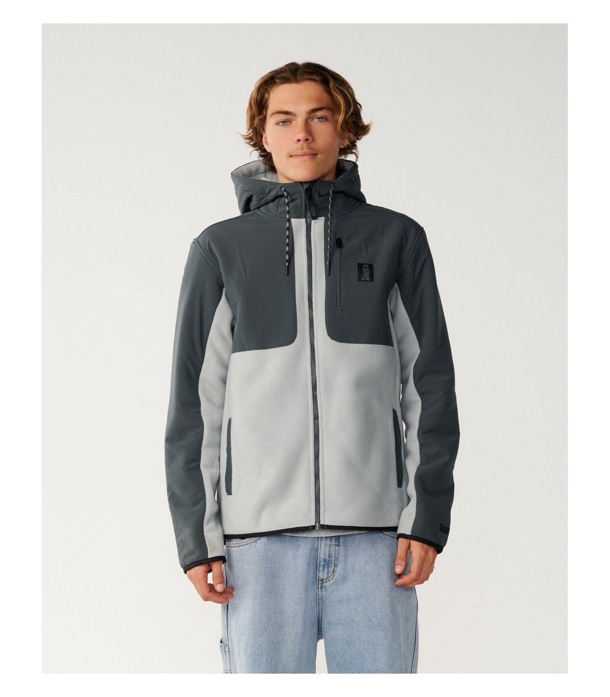 Sudadera - Rip Curl searth series panelled cremallera grey