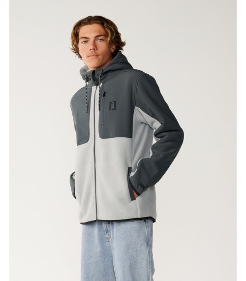 Sudadera Rip Curl searth series panelled cremallera grey