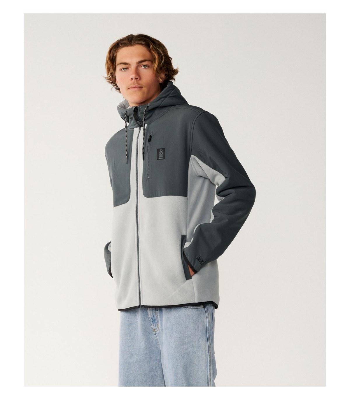Sudadera - Rip Curl searth series panelled cremallera grey