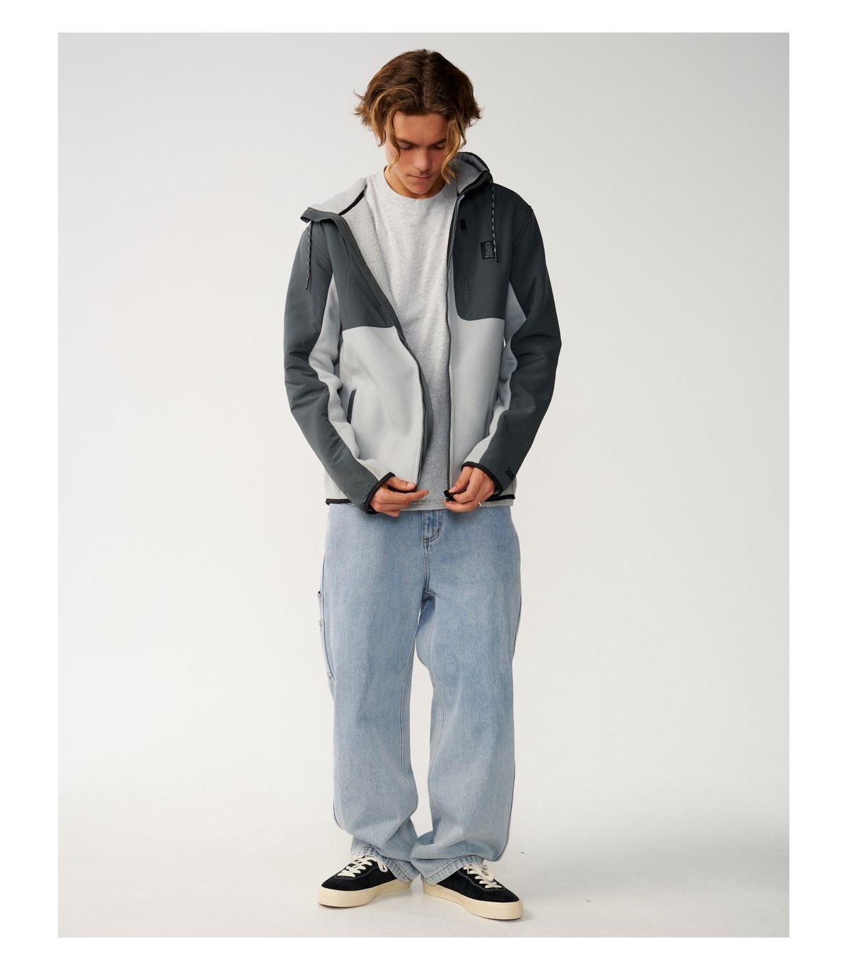Sudadera - Rip Curl searth series panelled cremallera grey